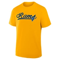 Men's Fanatics Gold Los Angeles Rams Fluid Motion Legacy T-Shirt