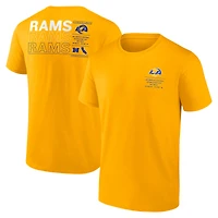 Men's Fanatics Gold Los Angeles Rams Repeat Stats T-Shirt