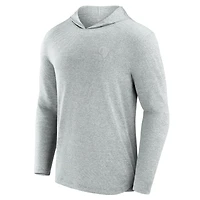 Men's Fanatics Gray Los Angeles Rams Front Office Tech Lightweight Hoodie T-Shirt