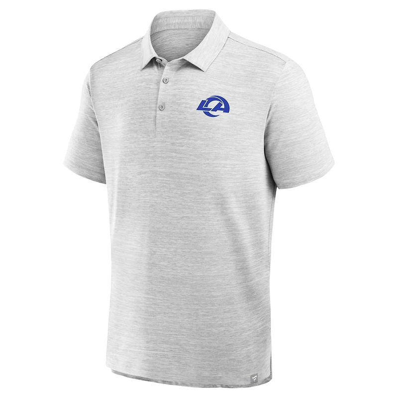 Polo à pochette gris chiné Los Angeles Rams pour homme de Fanatics