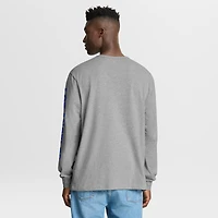 Men's Fanatics Heather Gray Los Angeles Rams Hometown Sweep Legacy Long Sleeve T-Shirt
