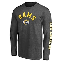 T-shirt à manches longues Fanatics Heathered Charcoal Los Angeles Rams Big & Tall City pour hommes