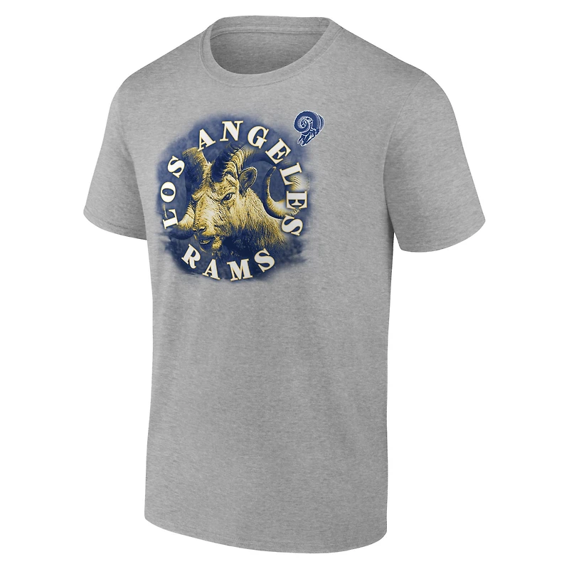 T-shirt Sporting Chance Fanatics pour hommes, gris chiné, Los Angeles Rams, grands et