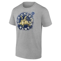 T-shirt Sporting Chance Fanatics pour hommes, gris chiné, Los Angeles Rams, grands et
