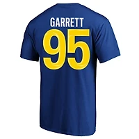 Men's Fanatics Myles Garrett Royal Los Angeles Rams Big & Tall Name Number T-Shirt