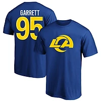 Men's Fanatics Myles Garrett Royal Los Angeles Rams Big & Tall Name Number T-Shirt