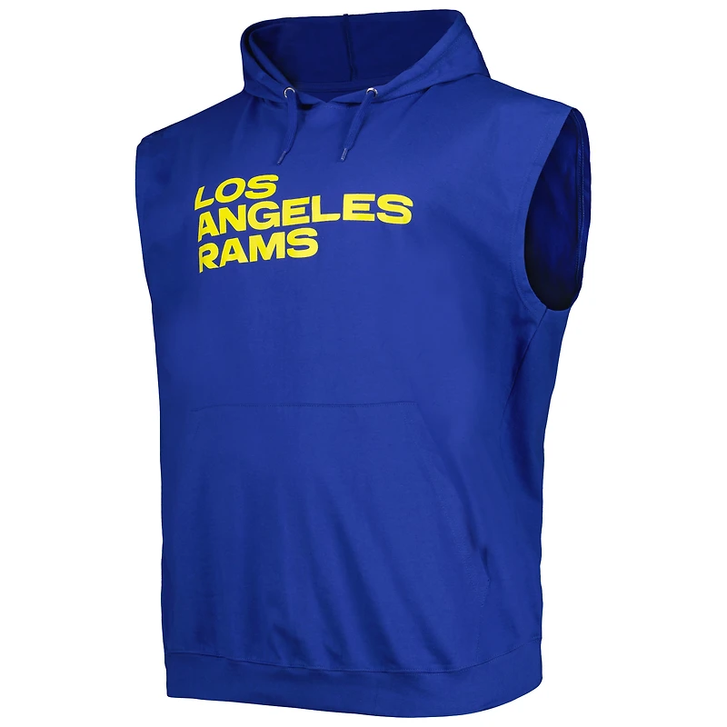 Sweat à capuche Fanatics Royal Los Angeles Rams Big & Tall Muscle pour hommes