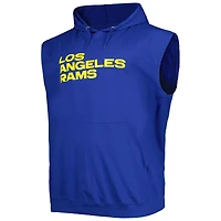 Sweat à capuche Fanatics Royal Los Angeles Rams Big & Tall Muscle pour hommes