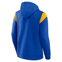 Sweat à capuche Fanatics Royal Los Angeles Rams Call The Shot pour hommes