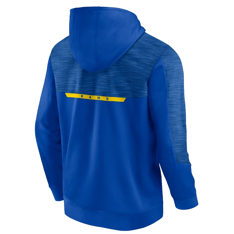 Sweat à capuche Fanatics Royal Los Angeles Rams Defender Evo pour hommes