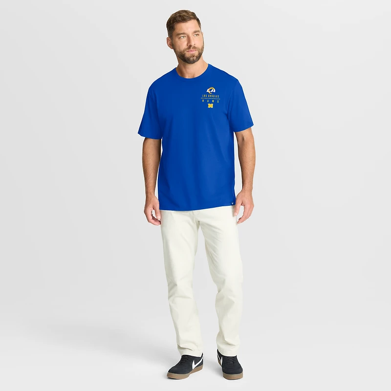 Men's Fanatics Royal Los Angeles Rams Passing Pocket Legacy T-Shirt