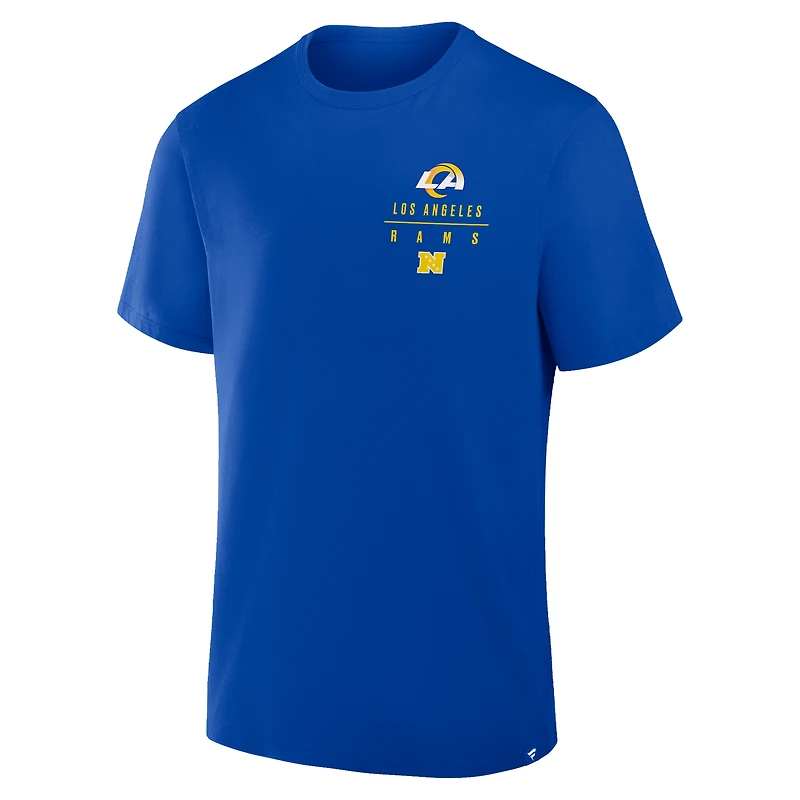 Men's Fanatics Royal Los Angeles Rams Passing Pocket Legacy T-Shirt