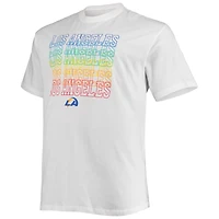 Men's Fanatics White Los Angeles Rams Big & Tall City Pride T-Shirt