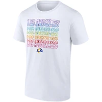 Men's Fanatics White Los Angeles Rams City Pride Team T-Shirt