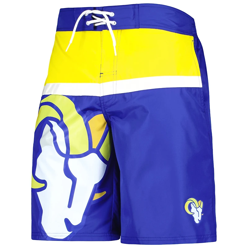 Maillot de bain G-III Sports by Carl Banks Royal Los Angeles Rams Sea Wind pour homme