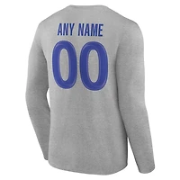 T-shirt à manches longues gris pour homme