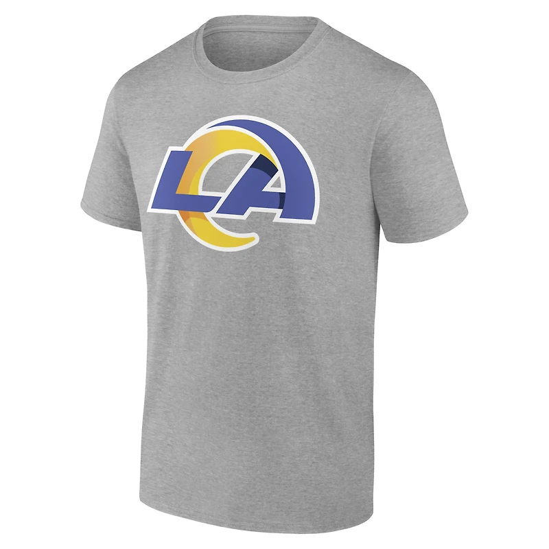 T-shirt gris authentique pour homme des Rams de Los Angeles, personnalisé avec nom et numéro.
