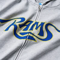 Men's Gray Los Angeles Rams x Alfred's Apartment Mark Full-Zip Hoodie