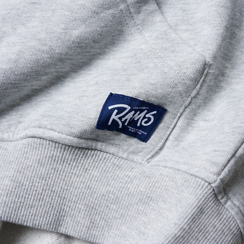 Men's Gray Los Angeles Rams x Alfred's Apartment Mark Full-Zip Hoodie