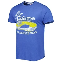 T-shirt triple mélange Hommage Royal Los Angeles Rams Stadium pour homme