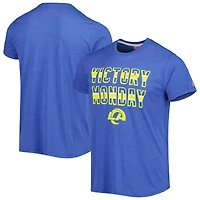 T-shirt triple mélange Homage Royal Los Angeles Rams Victory Monday pour homme