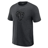 T-shirt J. Palmer graphite pour homme, style lounge des Los Angeles Rams, motif tri-blend