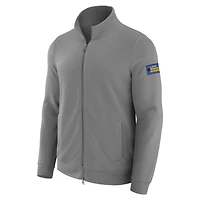 Men's J. Palmer Graphite Los Angeles Rams QB1 Full-Zip Sweatshirt