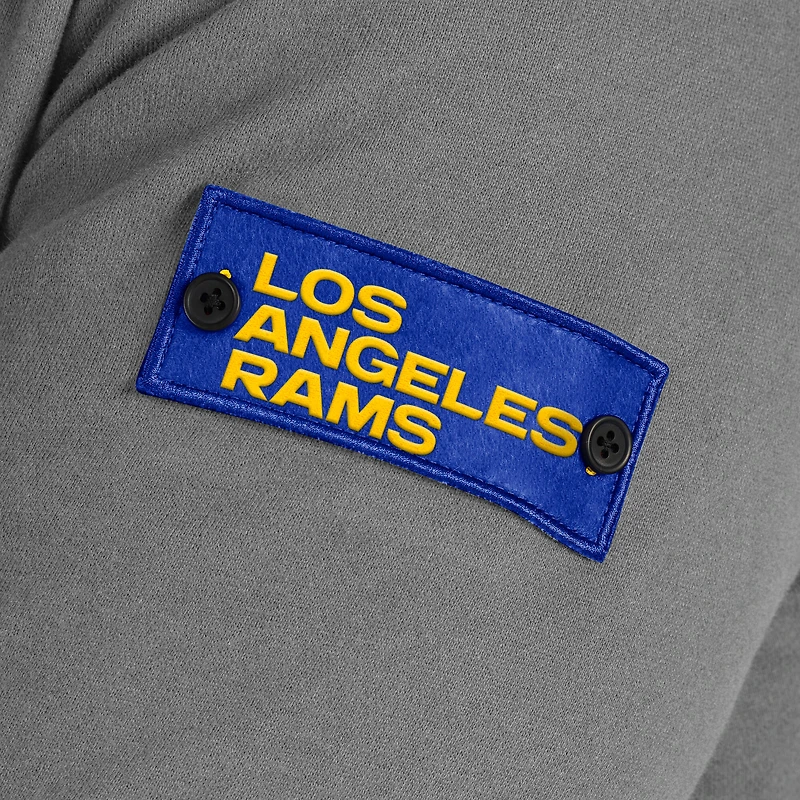Men's J. Palmer Graphite Los Angeles Rams QB1 Full-Zip Sweatshirt
