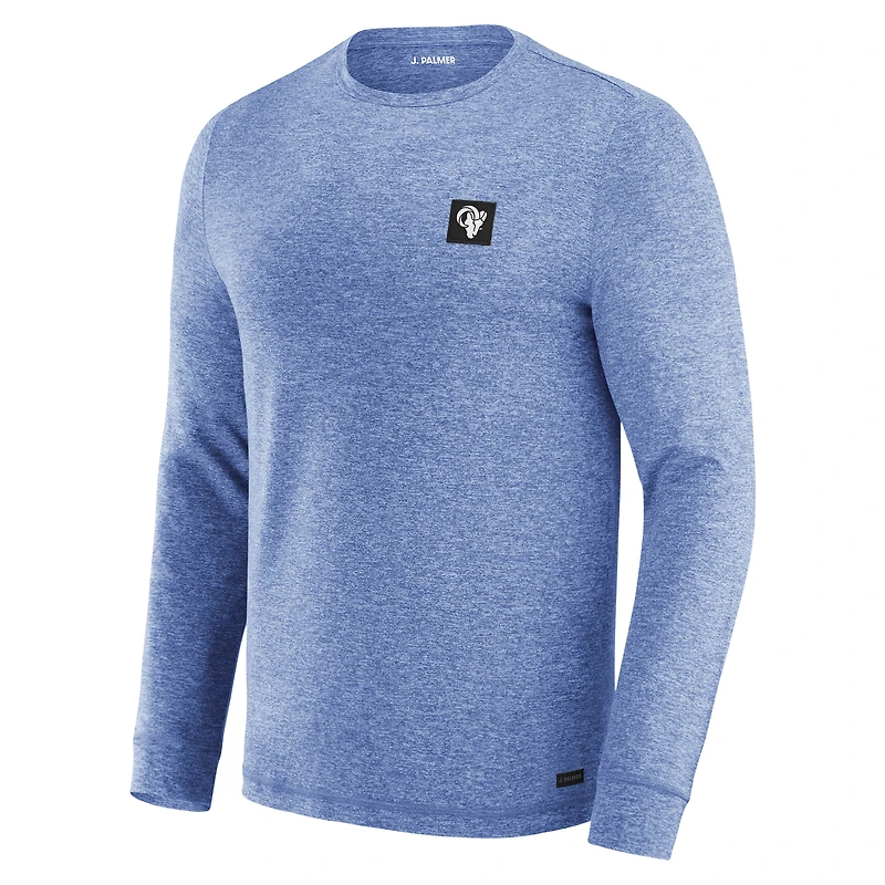 T-shirt à manches longues J. Palmer Royal Los Angeles Rams pour homme