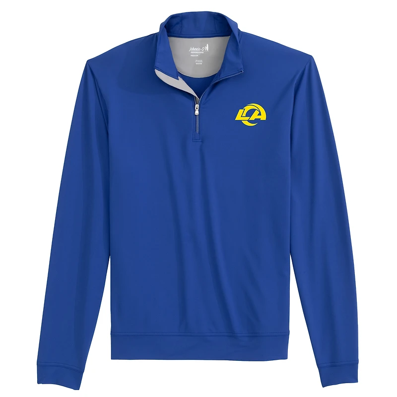 Pull à col zippé 1/4 johnnie-O Royal Los Angeles Rams Motion pour homme