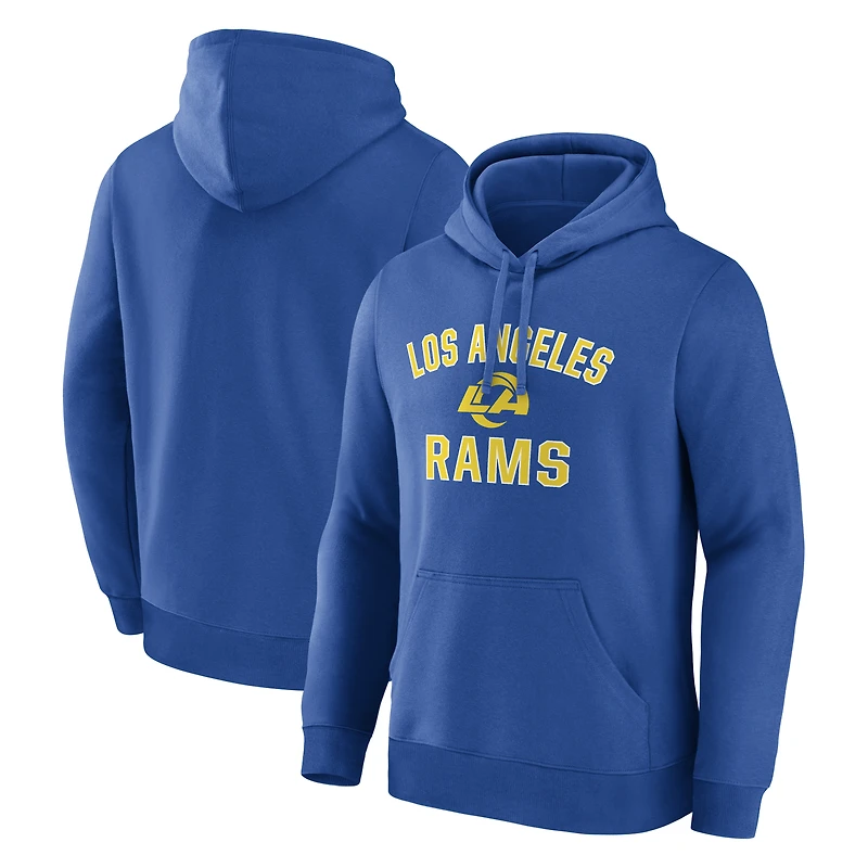 Sweat à capuche homme Logo Athletic Royal Los Angeles Rams Arch Victory