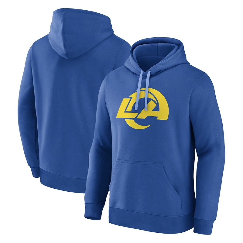 Sweat à capuche pour homme, logo athlétique bleu roi, Los Angeles Rams, principal