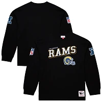 T-shirt à manches longues Mitchell & Ness noir pour homme