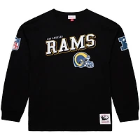 T-shirt à manches longues Mitchell & Ness noir pour homme