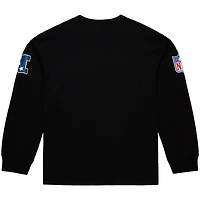 T-shirt à manches longues Mitchell & Ness noir pour homme