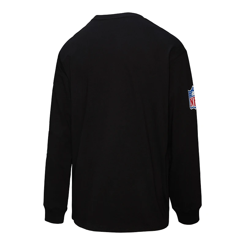 T-shirt à manches longues Mitchell & Ness noir pour homme