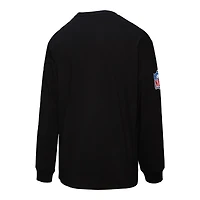 T-shirt à manches longues Mitchell & Ness noir pour homme
