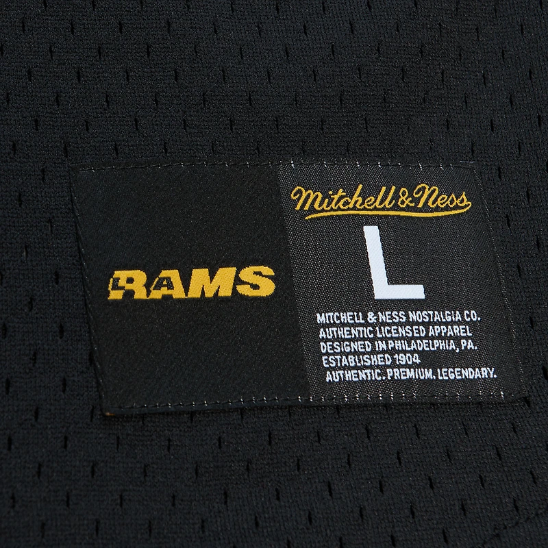 Haut en maille noir pour homme avec nom et numéro de joueur retraité des Los Angeles Rams, Mitchell & Ness Eric Dickerson