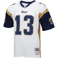 Maillot de réplique joueur retraité Mitchell & Ness Kurt Warner blanc Los Angeles Rams Big Tall 2001 pour hommes