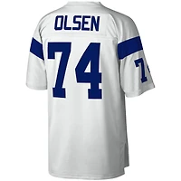 Maillot réplique Mitchell & Ness Merlin Olsen blanc Los Angeles Rams Legacy pour hommes