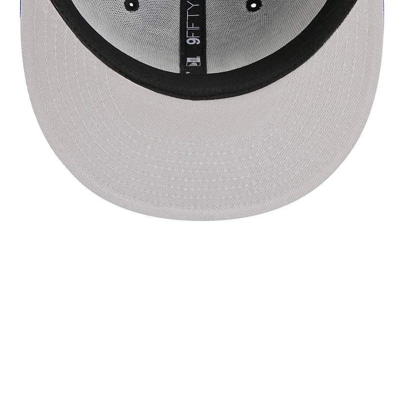 Men's New Era Black/Royal Los Angeles Rams 9FIFTY Snapback Hat