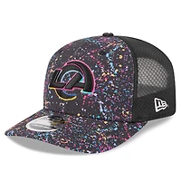 Casquette ajustable NFL Crucial Catch 9SEVENTY 2025 des Los Angeles Rams de New Era pour homme, noire