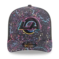 Casquette snapback 9FIFTY noire New Era Los Angeles Rams 2025 NFL Crucial Catch pour homme