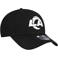 Casquette New Era noire Los Angeles Rams Main Neo 39THIRTY Flex pour homme