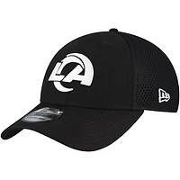 Casquette New Era noire Los Angeles Rams Main Neo 39THIRTY Flex pour homme