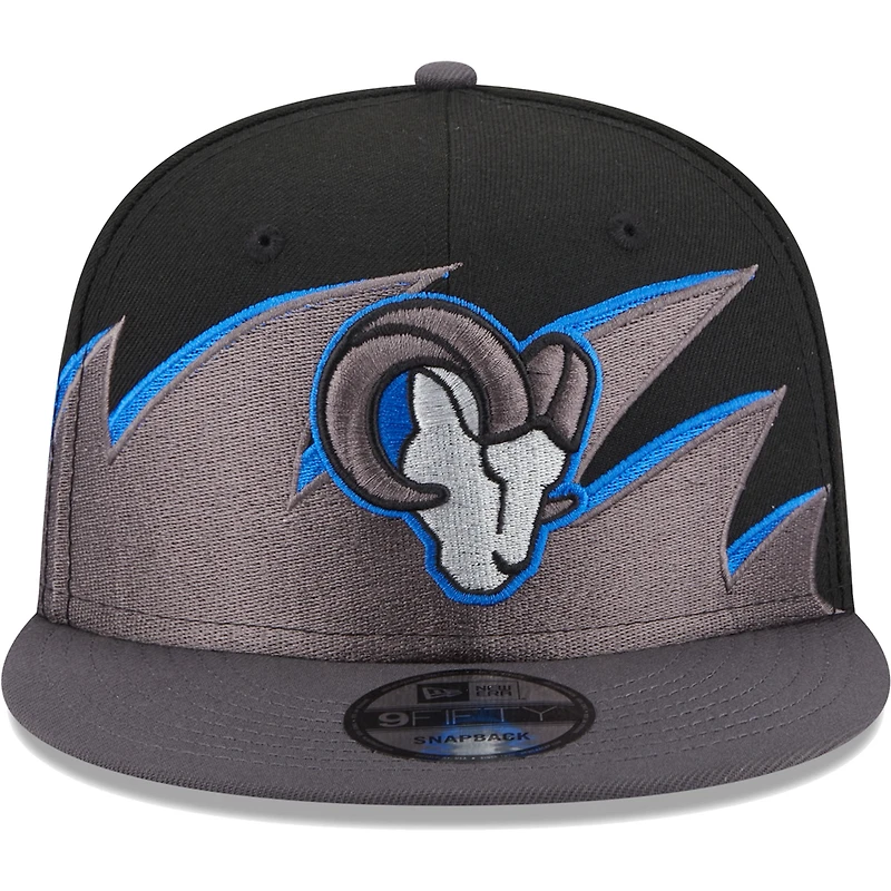 Men's New Era Black Los Angeles Rams Tidal 9FIFTY Snapback Hat