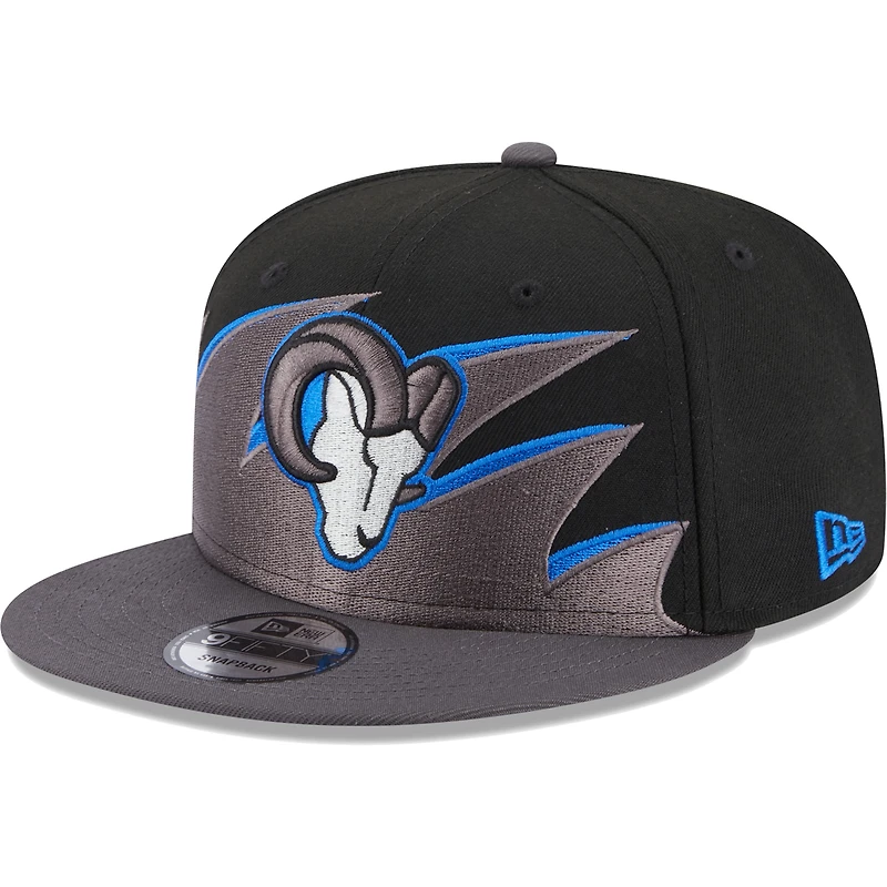 Casquette Snapback 9FIFTY Los Angeles Rams Tidal noire New Era pour homme