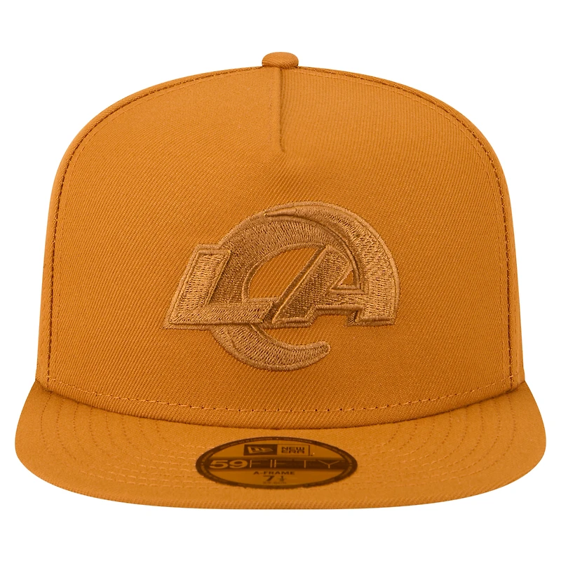 Casquette ajustée A-Frame 59FIFTY marron New Era pour homme