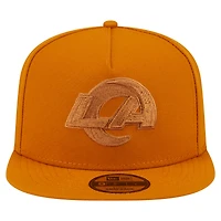 Casquette snapback A-Frame 9FIFTY marron New Era pour homme, Los Angeles Rams, color pack