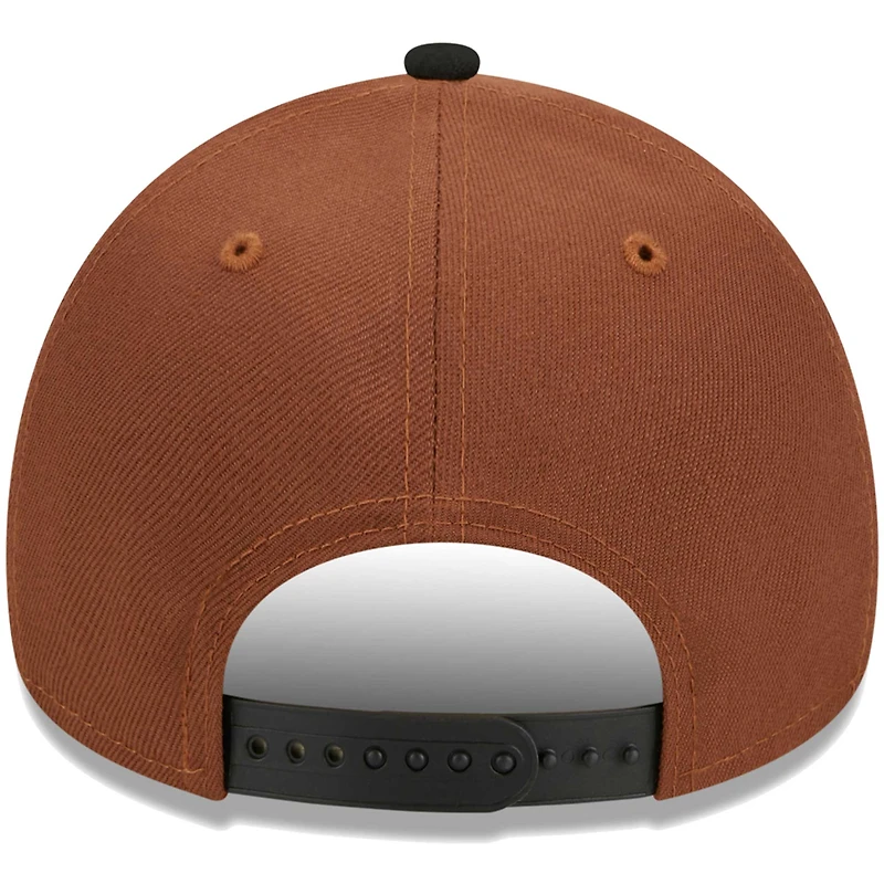 Casquette ajustable 9FORTY à cadre en A des Los Angeles Rams Harvest New Era pour homme, marron